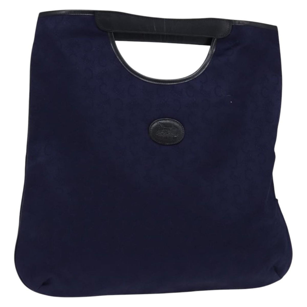 Celine C Sulky Handbag Canvas Navy Canvas Handbag