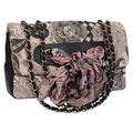 Chanel Flap Shoulder Bag Canvas Pink Cotton Shoulder Bag Bag