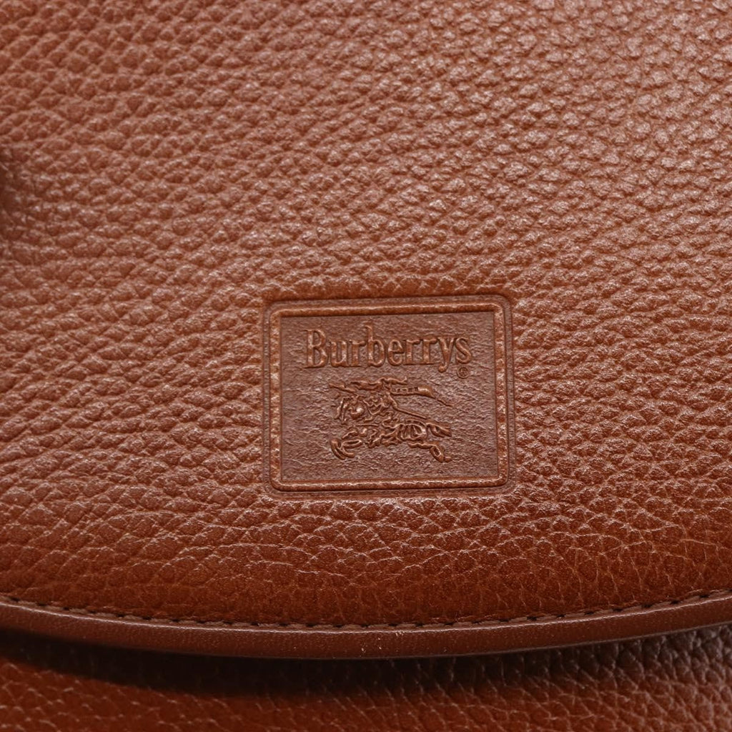 Burberry Vintage Shoulder Bag Leather Brown Leather Shoulder Bag