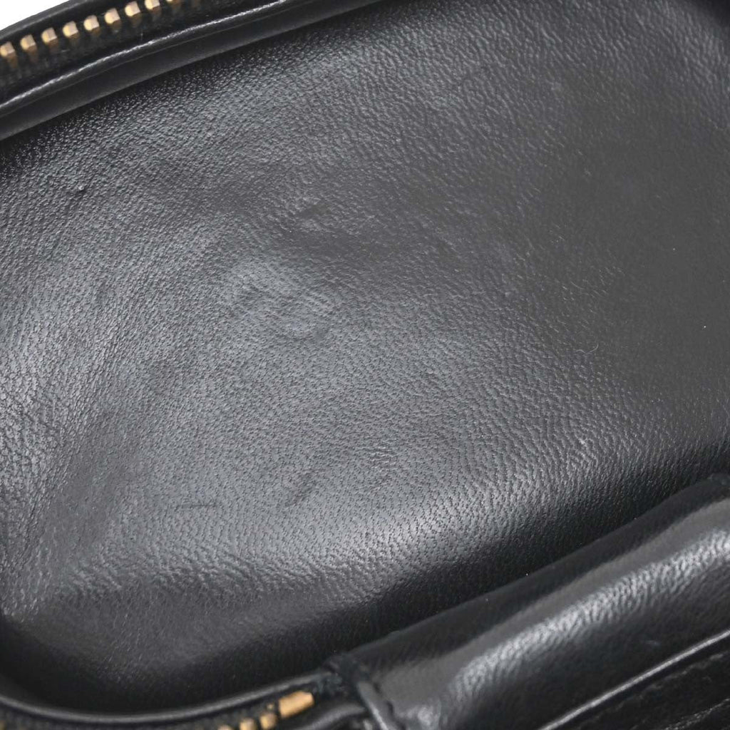 Chanel Vintage Box Zip Tassel Bag Quilted Lambskin Black Leather Shoulder Bag Bag