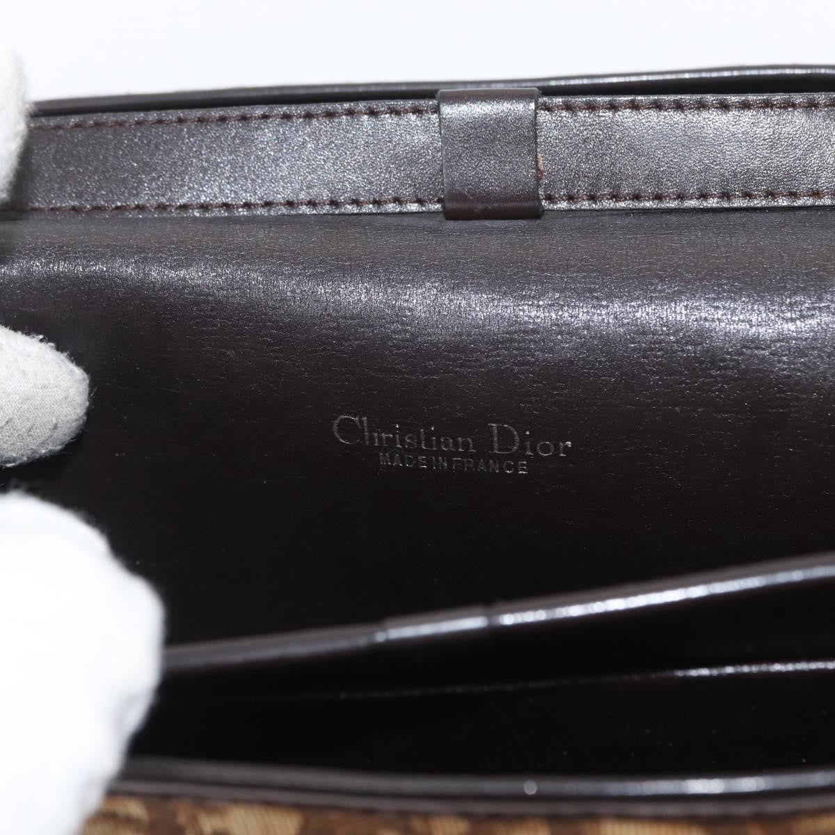 Christian Dior Trotter Shoulder Bag Canvas Brown Canvas Shoulder Bag Bag (Pre-Owned)