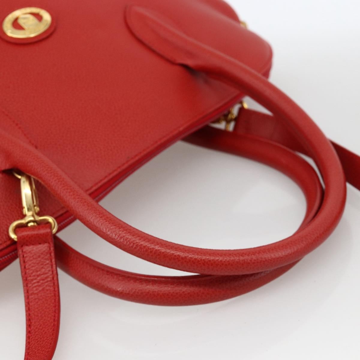 Burberry Vintage Handbag Leather Red Leather Handbag