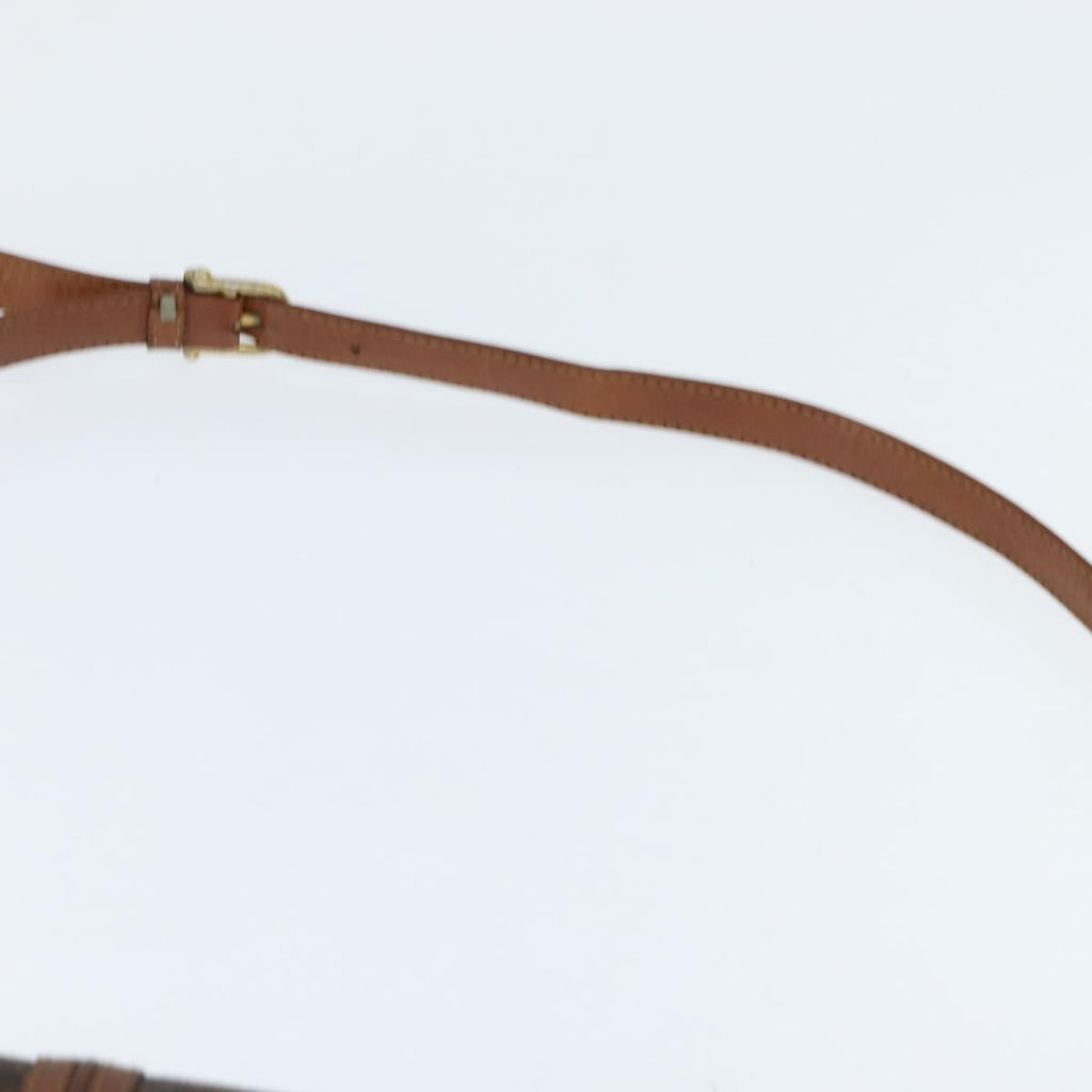 Celine Macadam Shoulder Bag Pvc Leather Brown Pvc Shoulder Bag Bag