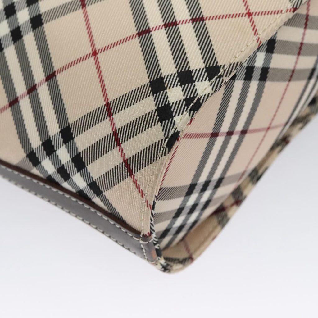 Burberry Nova Check Shoulder Bag Canvas Beige Canvas Shoulder Bag