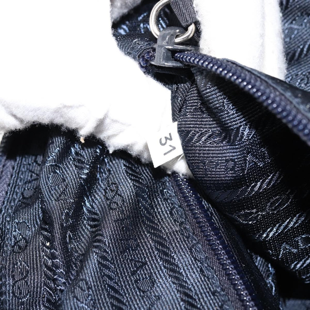 Prada Zip Around Tote Tessuto Navy Nylon Handbag