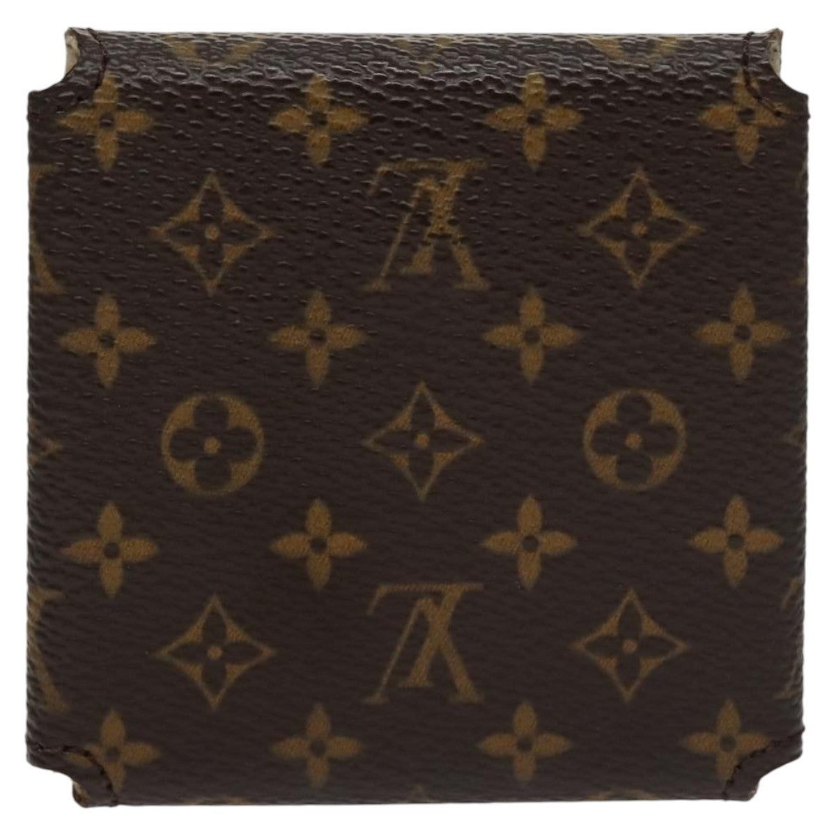 Louis Vuitton Case Jewelry Box Canvas Brown Canvas Wallets Accessory