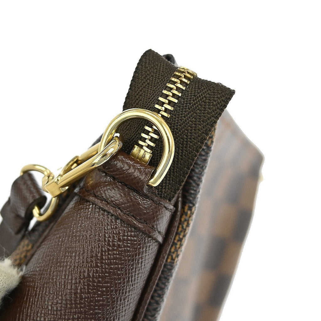 Louis Vuitton Trousse Make Up Bag Damier Canvas Brown Canvas Clutche & Pouche Bag