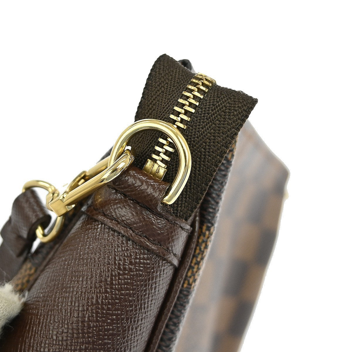 Louis Vuitton Trousse Make Up Bag Damier Canvas Brown Canvas Clutche & Pouche Bag