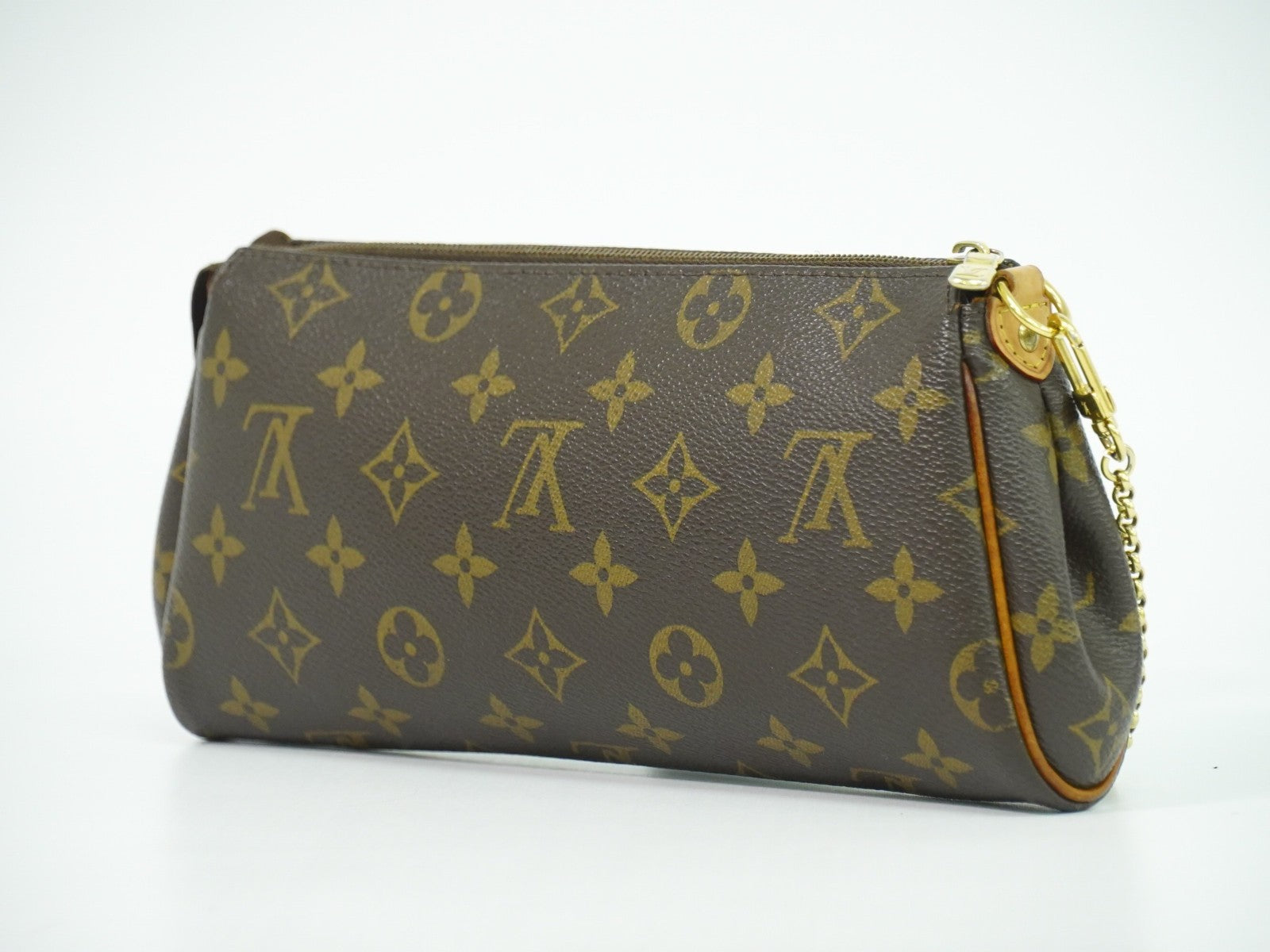 Louis Vuitton Eva Handbag Monogram Canvas Brown Canvas Clutche & Pouche Bag