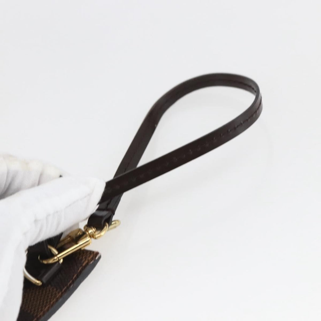 Louis Vuitton Neverfull Pochette Damier Brown Canvas Clutche & Pouche Bag