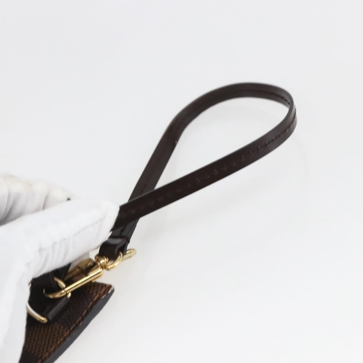 Louis Vuitton Neverfull Pochette Damier Brown Canvas Clutche & Pouche Bag