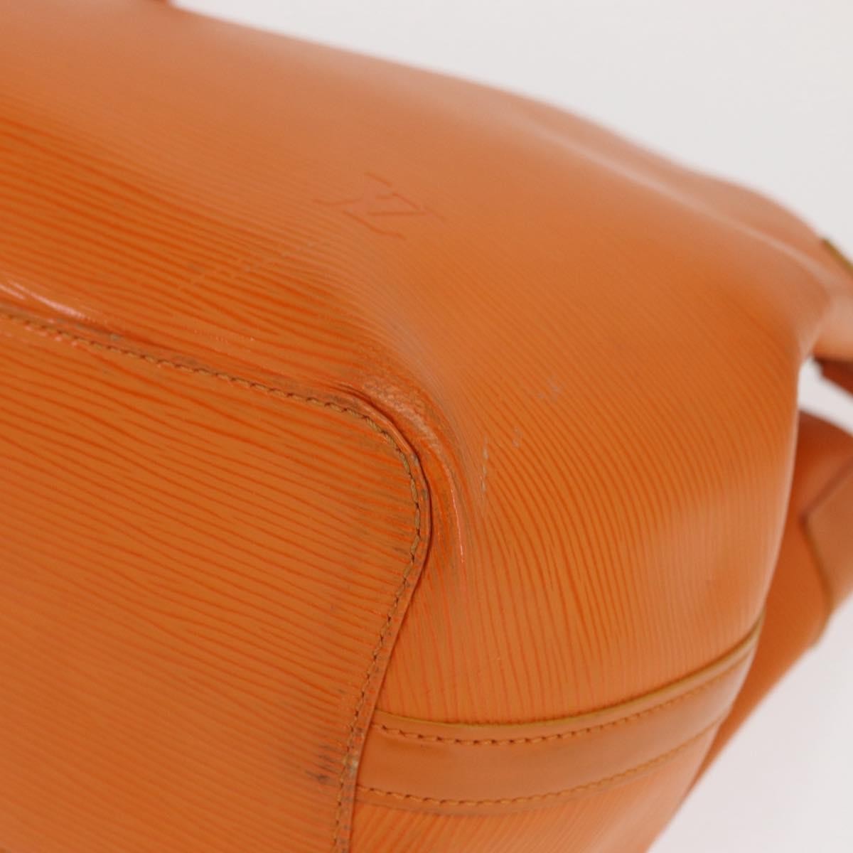 Louis Vuitton Mandara Handbag Epi Leather Orange Leather Shoulder Bag