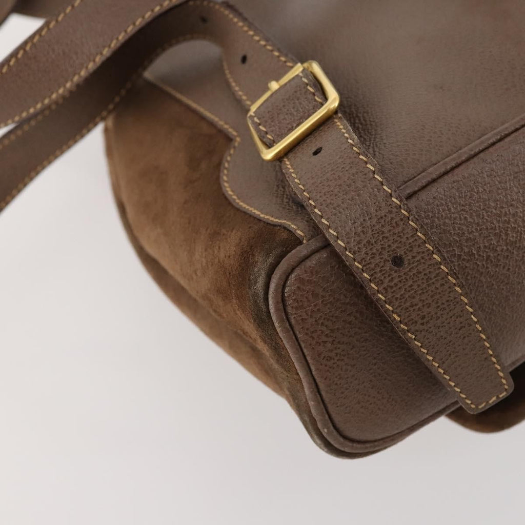 Gucci Gucci Bamboo Backpack Daim Brown Suede Backpack Bag (Pre-Owned)