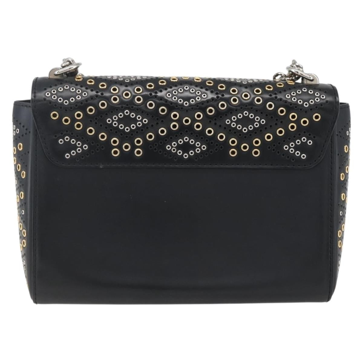 Louis Vuitton Twist Handbag Limited Edition Grommet Embellished Leather Black Leather Shoulder Bag