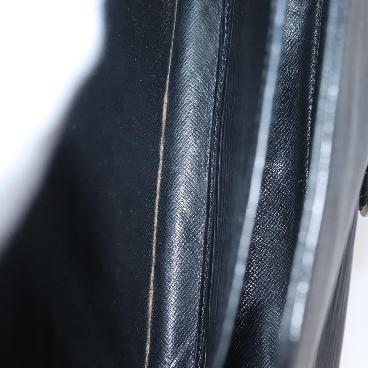 Louis Vuitton Cartouchiere Handbag Epi Leather Black Leather Shoulder Bag
