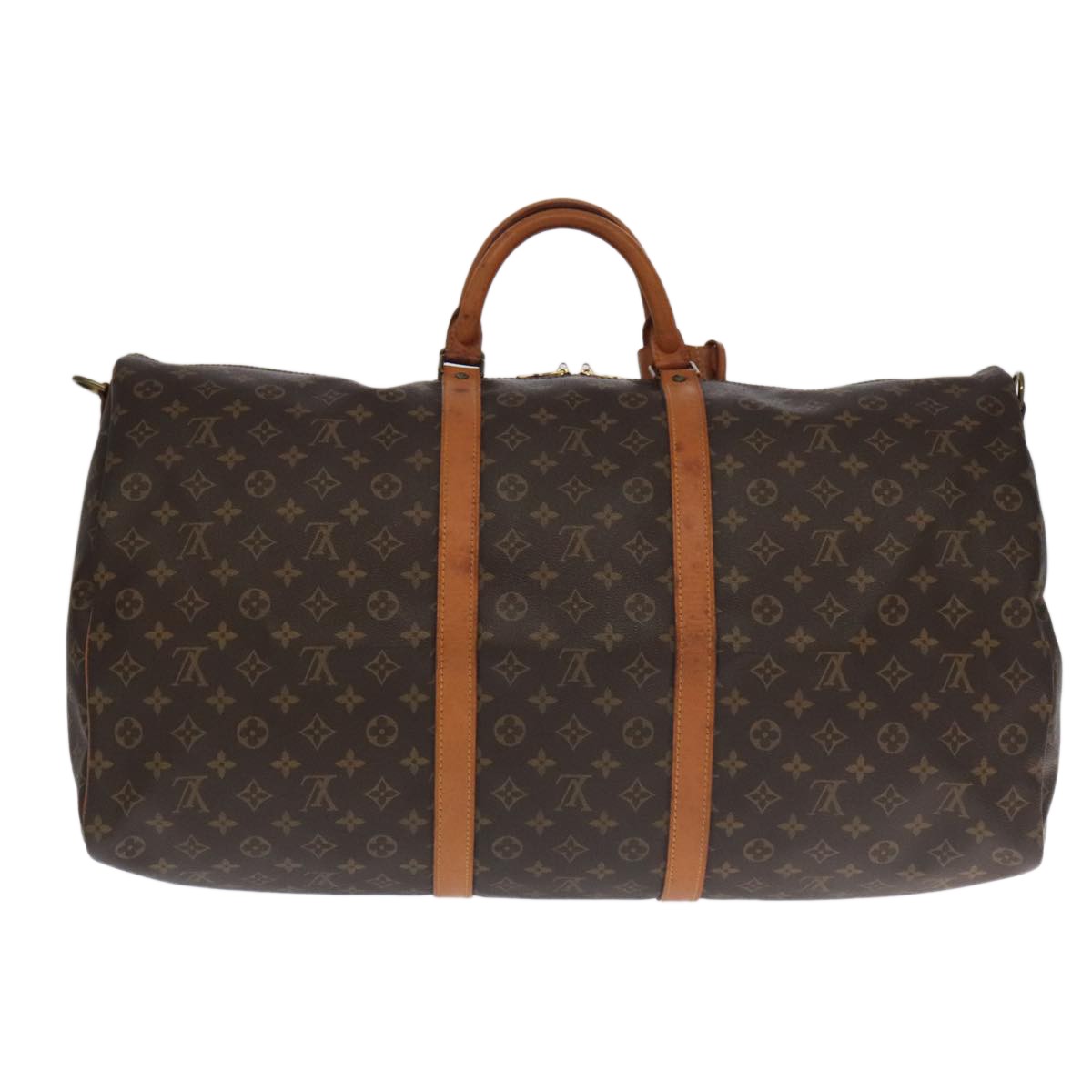 Louis Vuitton Keepall Bandouliere Bag Monogram Canvas Brown Canvas Travel Bag