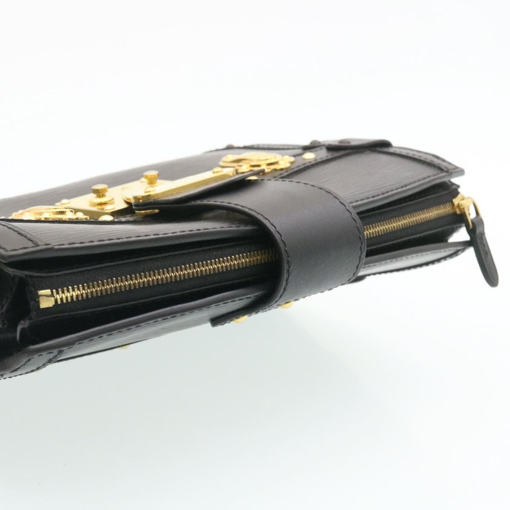 Louis Vuitton Trunk Clutch Epi Leather Black Leather Clutche & Pouche Bag