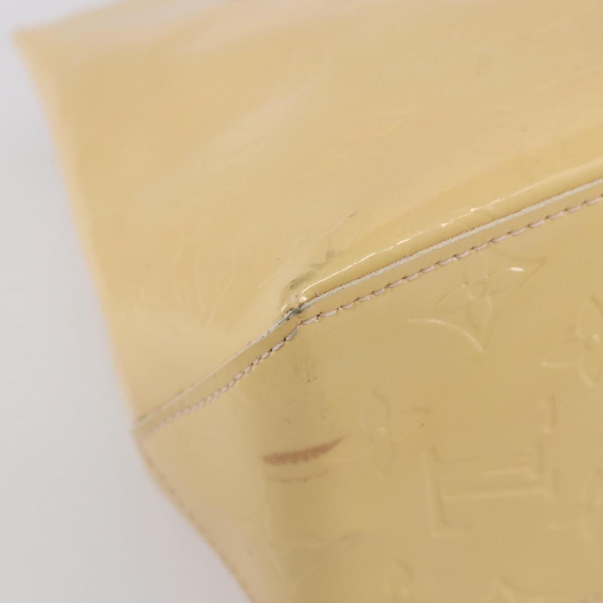Louis Vuitton Reade Handbag Monogram Vernis Beige Patent_Leather Handbag