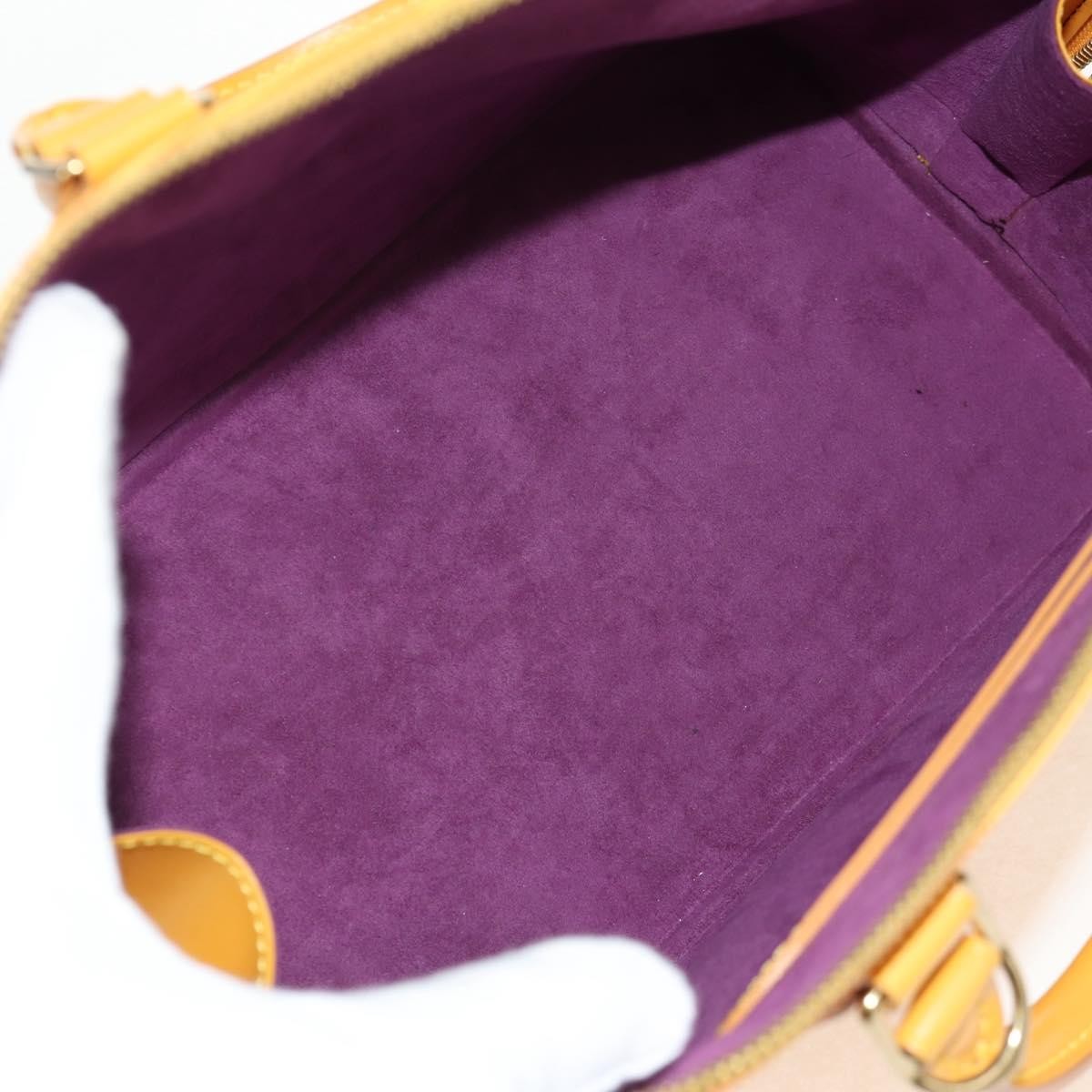 Louis Vuitton Alma Handbag Epi Leather Yellow Leather Handbag