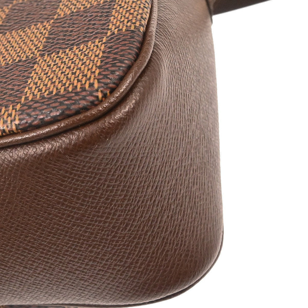 Louis Vuitton Trousse Make Up Bag Damier Canvas Brown Canvas Clutche & Pouche Bag