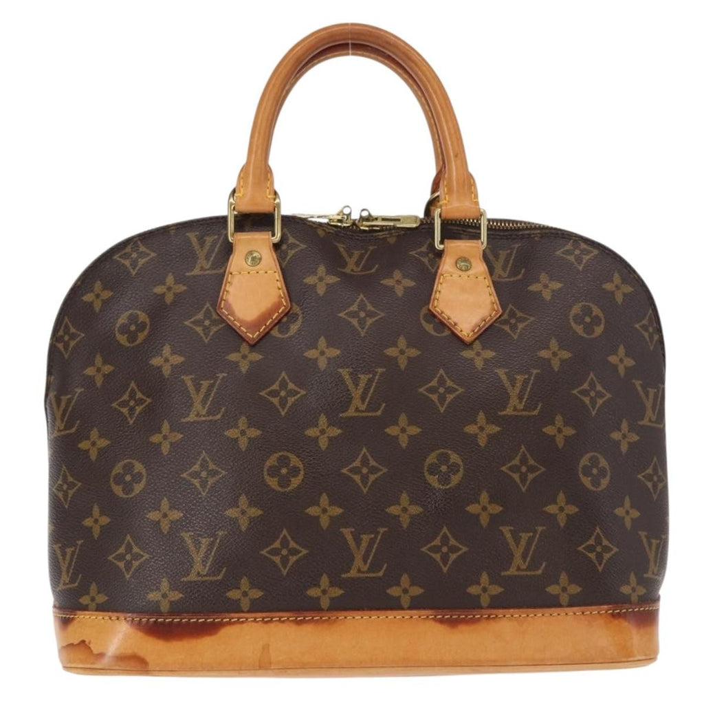 Louis Vuitton Alma Handbag Monogram Canvas Brown Canvas Handbag