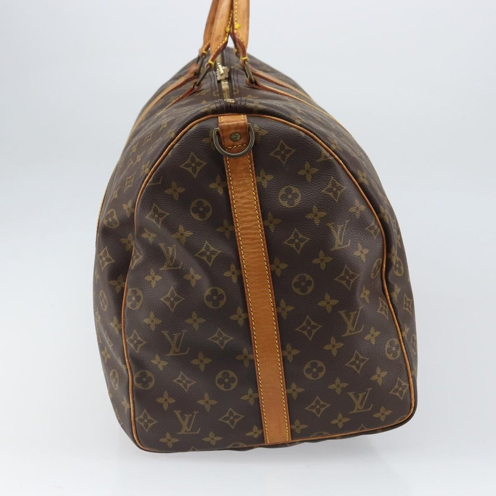 Louis Vuitton Keepall Bandouliere Bag Monogram Canvas Brown Canvas Travel Bag