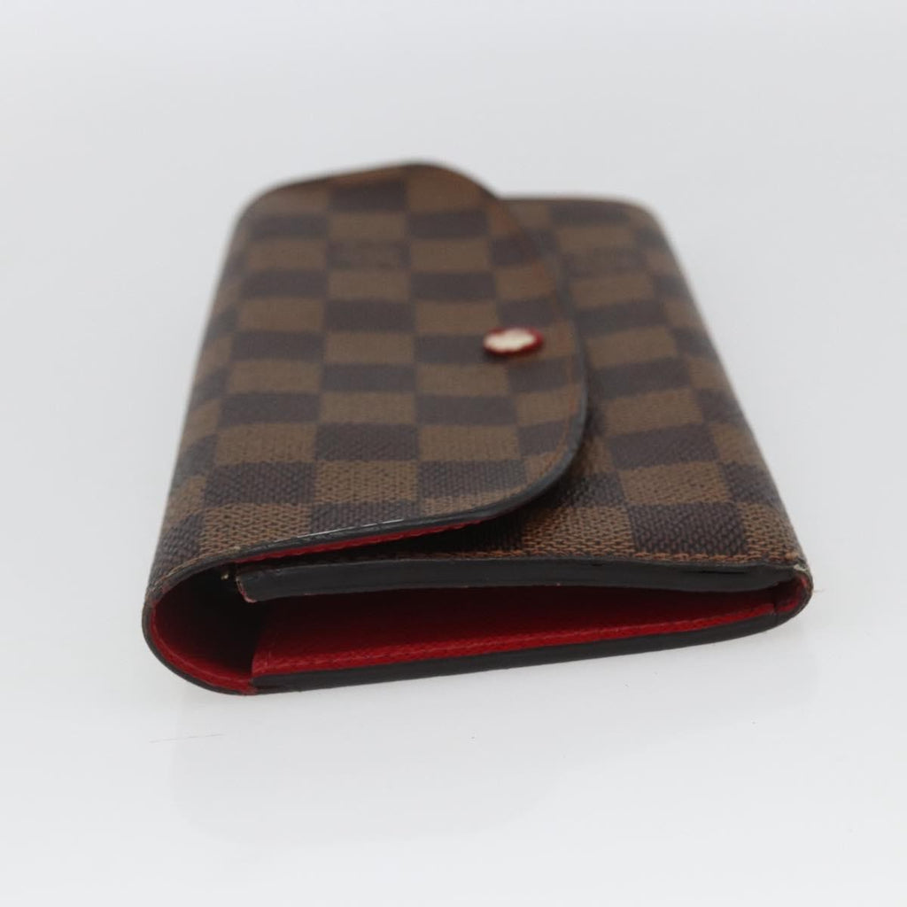 Louis Vuitton Emilie Wallet Damier Brown Canvas Wallets Accessory