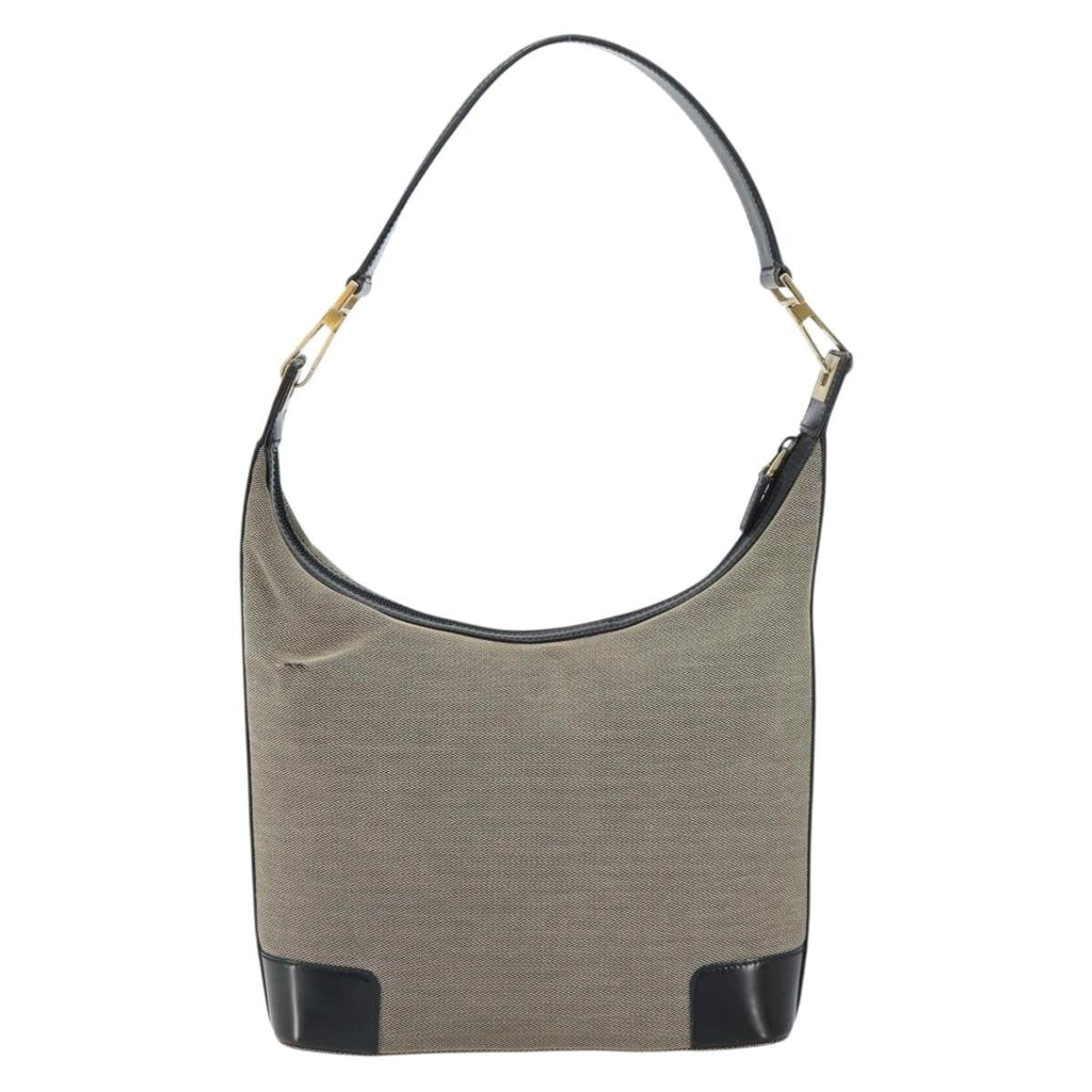 Gucci Zip Hobo Canvas Beige Canvas Shoulder Bag Bag (Pre-Owned)