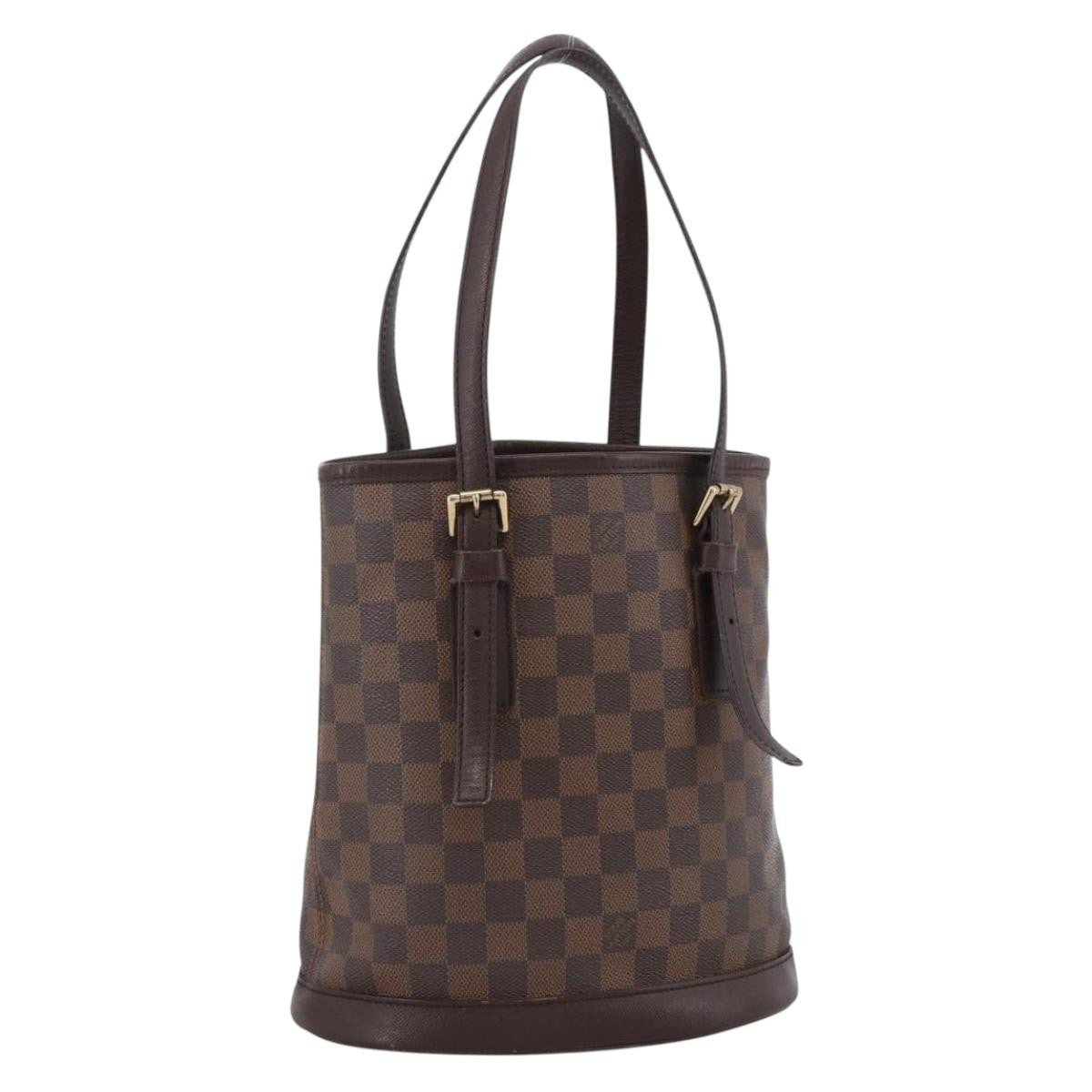 Louis Vuitton Marais Bucket Bag Damier Brown Canvas Shoulder Bag