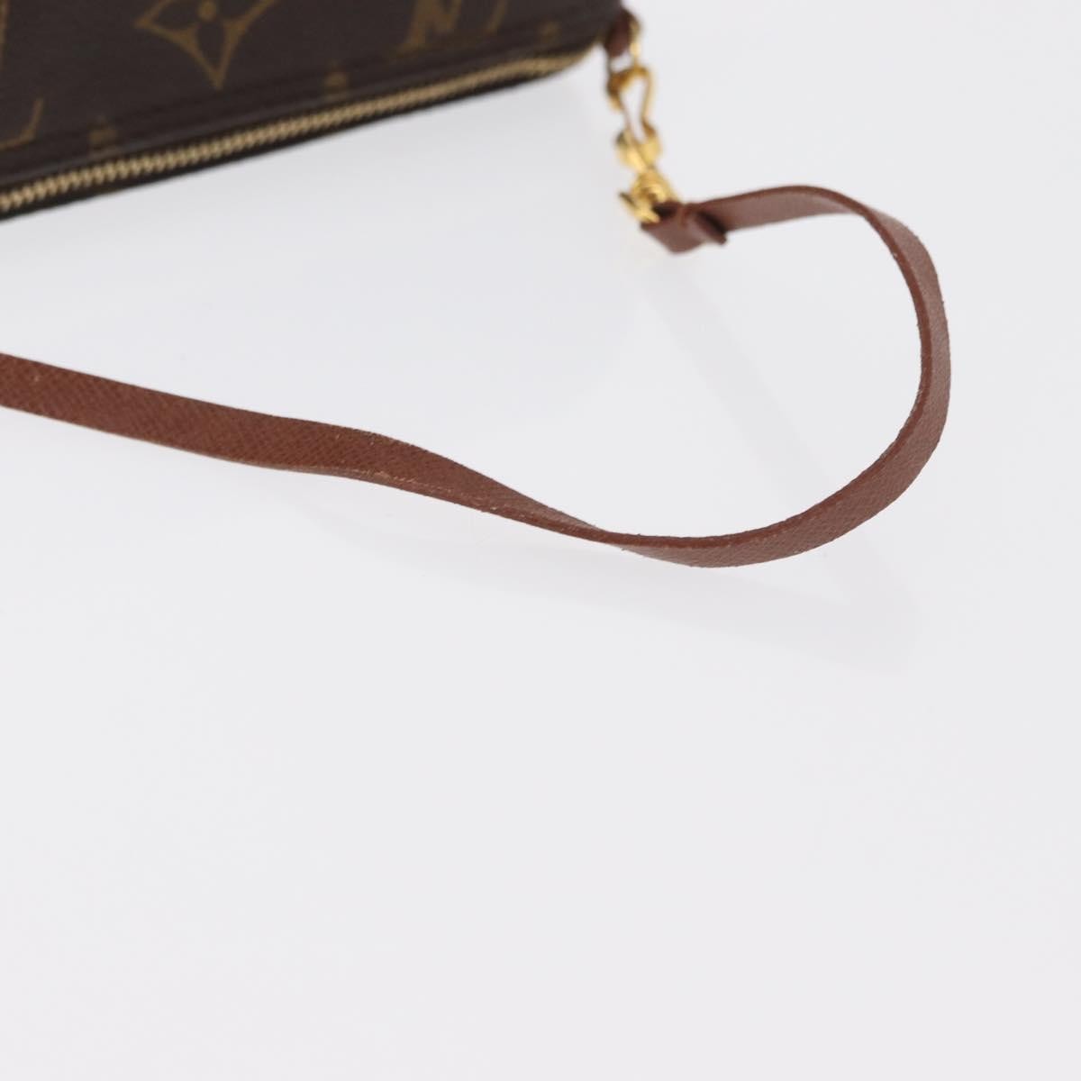 Louis Vuitton Papillon Pochette Monogram Canvas Brown Canvas Clutche & Pouche Bag