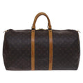 Louis Vuitton Keepall Bag Monogram Canvas Brown Canvas Travel Bag
