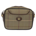 Burberry Nova Check Shoulder Bag Canvas And Leather Beige Canvas Shoulder Bag