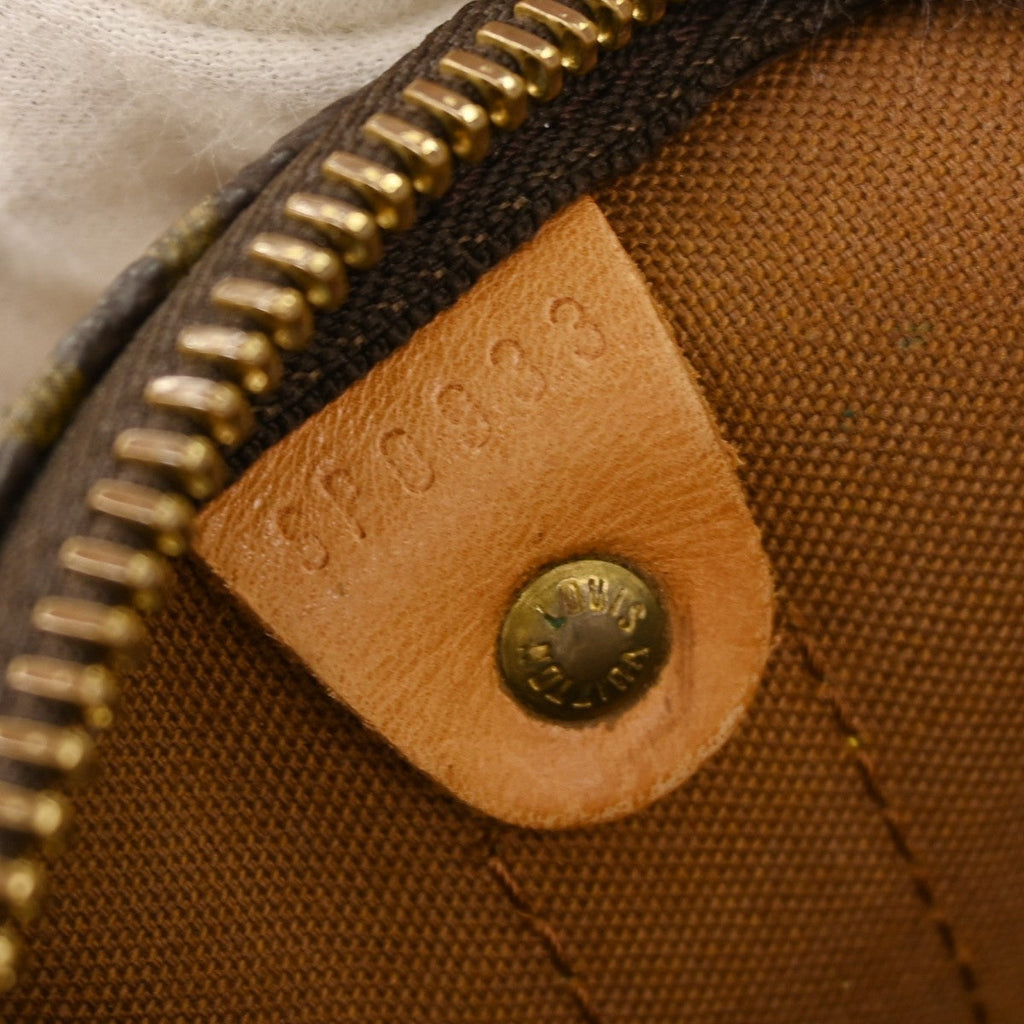 Louis Vuitton Keepall Bag Monogram Canvas Brown Canvas Travel Bag