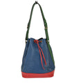 Louis Vuitton Tricolor Noe Handbag Epi Leather Blue Leather Shoulder Bag
