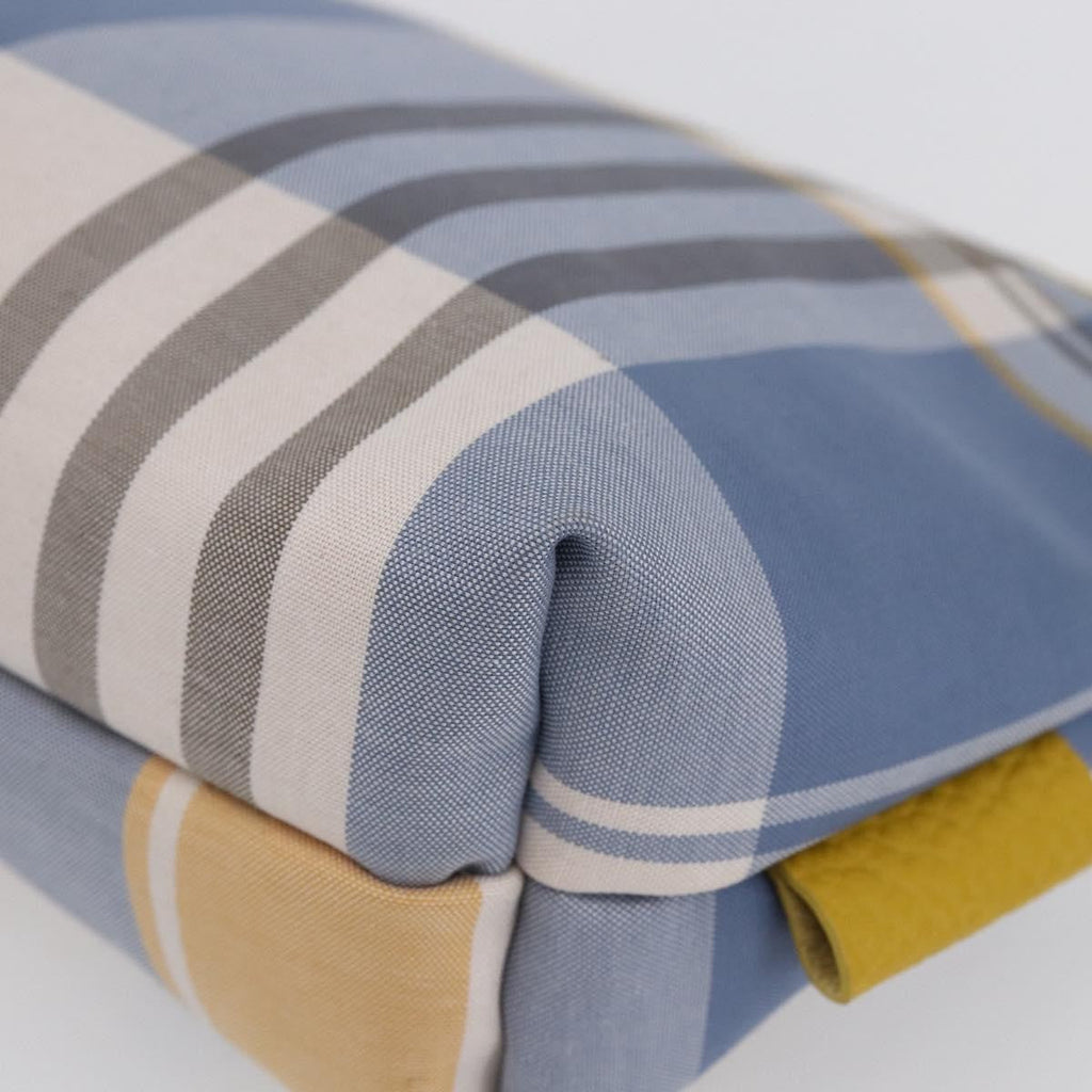 Burberry Nova Check Pochette Canvas Blue Canvas Clutche & Pouche Bag