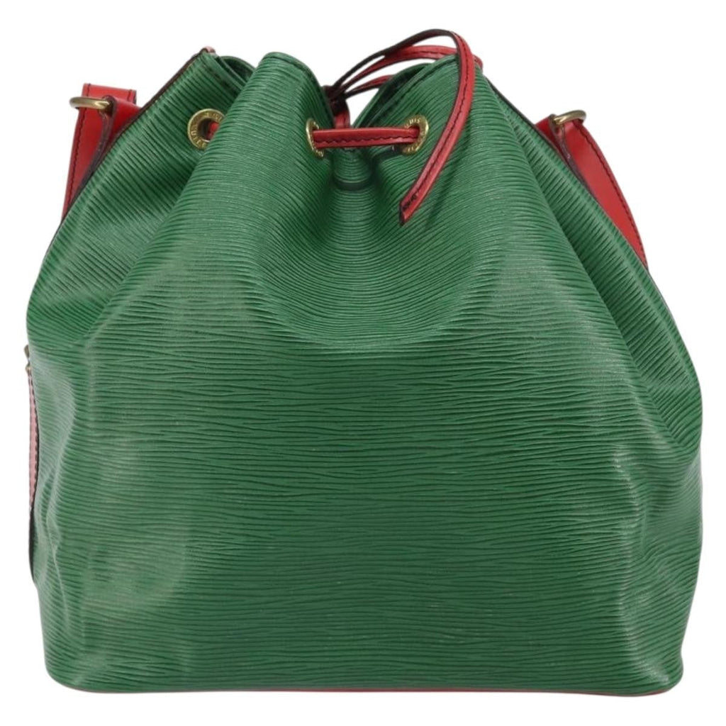 Louis Vuitton Bicolor Petit Noe Handbag Epi Leather Green Leather Shoulder Bag