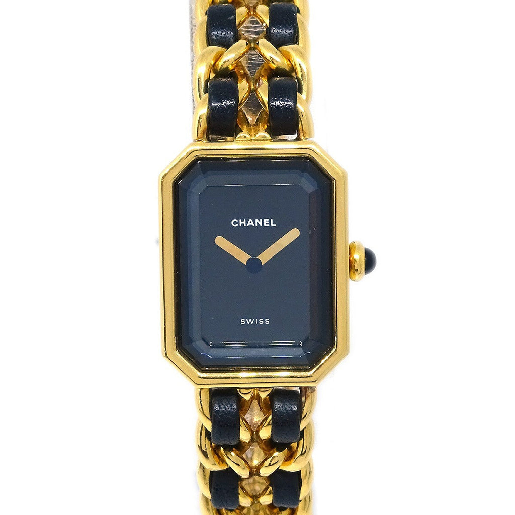 Chanel Premiere Rock Quartz Watch Plated Metal And Leather Watch
