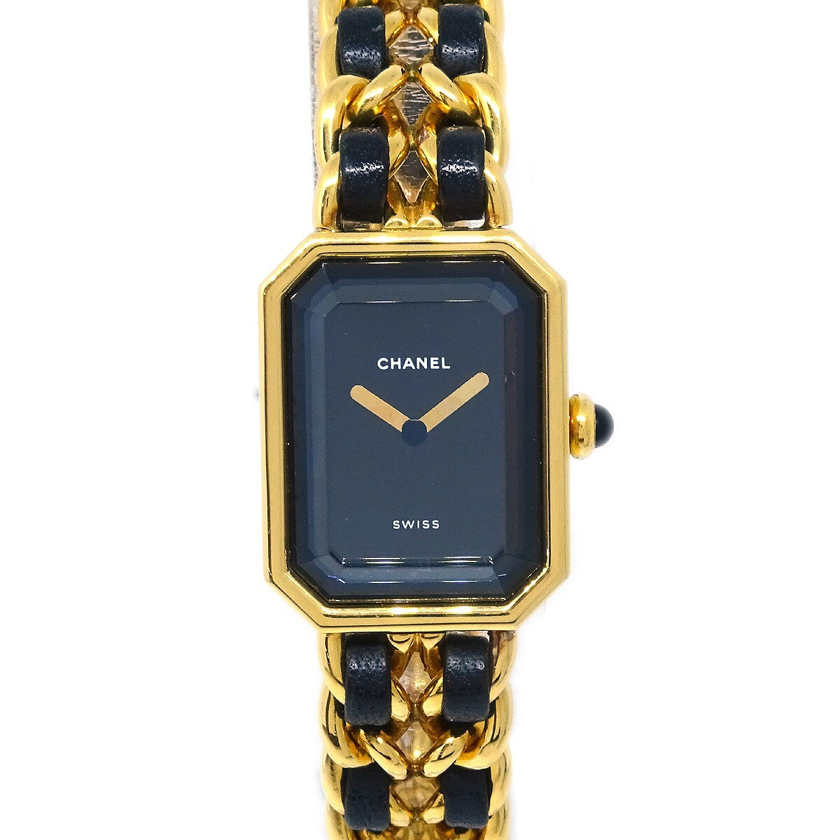 Chanel Premiere Rock Quartz Watch Plated Metal And Leather Watch