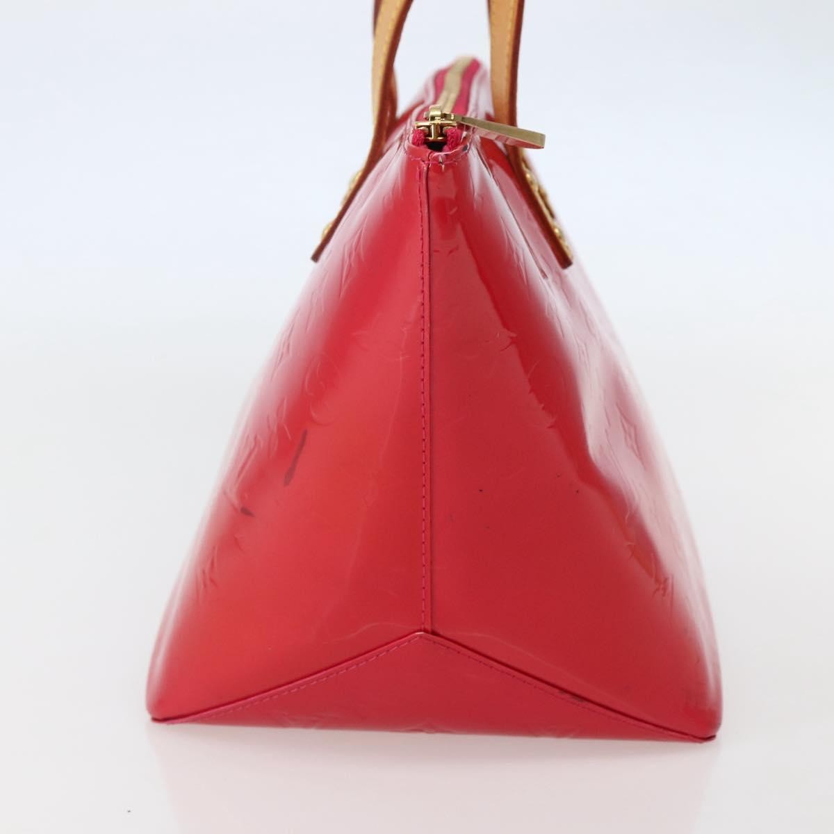 Louis Vuitton Bellevue Handbag Monogram Vernis Pink Patent_Leather Tote Bag