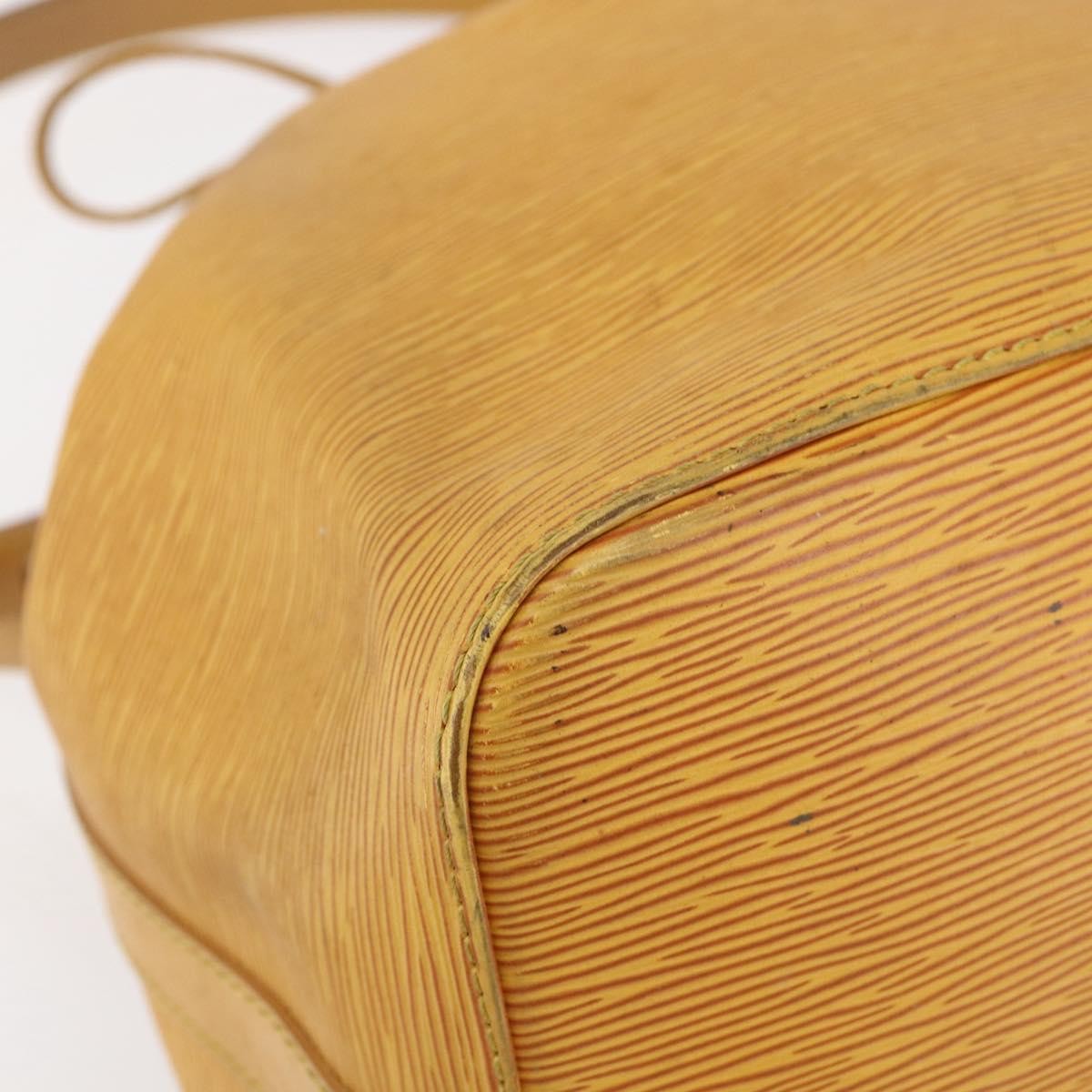 Louis Vuitton Petit Noe Handbag Epi Leather Yellow Leather Shoulder Bag