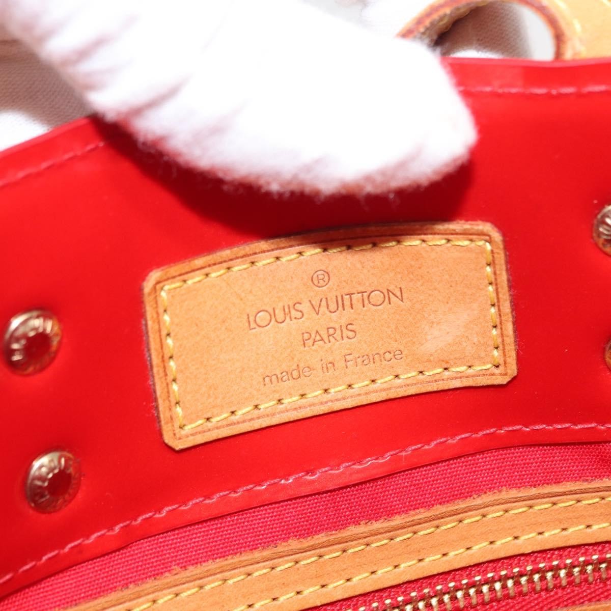 Louis Vuitton Reade Handbag Monogram Vernis Red Patent_Leather Handbag