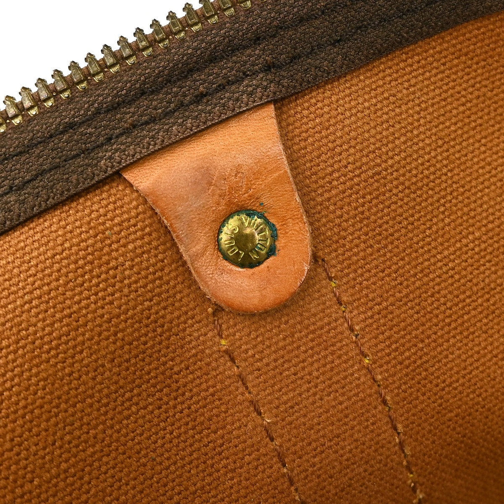 Louis Vuitton Keepall Bag Monogram Canvas Brown Canvas Travel Bag