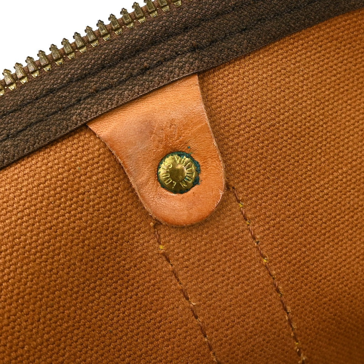 Louis Vuitton Keepall Bag Monogram Canvas Brown Canvas Travel Bag