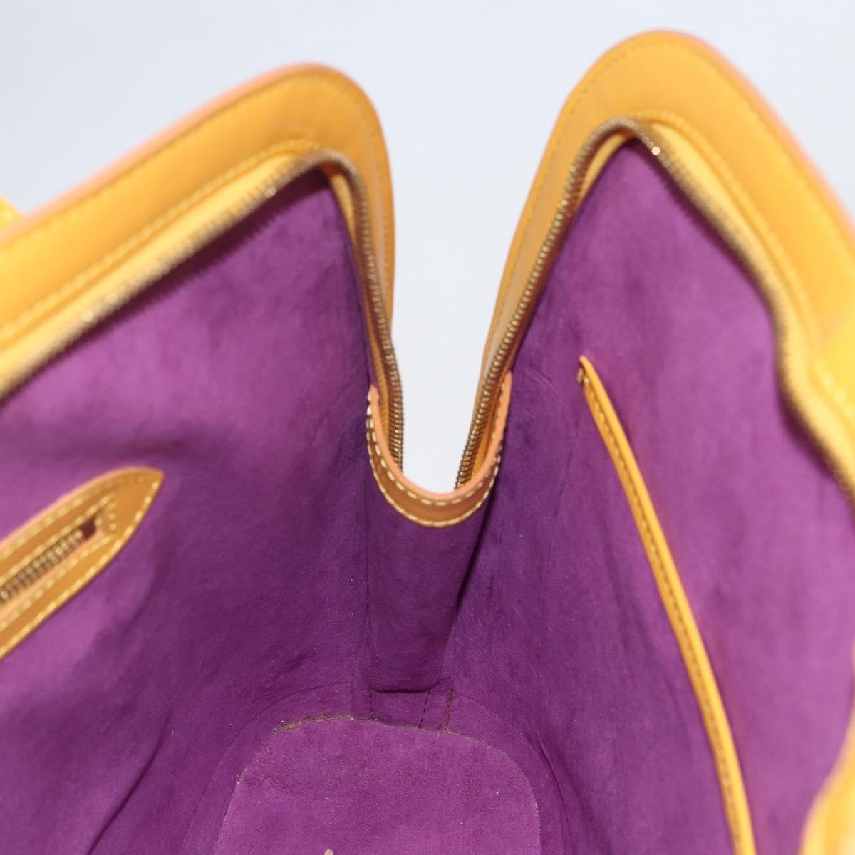 Louis Vuitton Lussac Handbag Epi Leather Yellow Leather Shoulder Bag