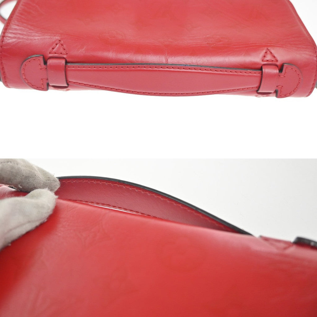 Louis Vuitton Very Messenger Monogram Leather Red Leather Shoulder Bag