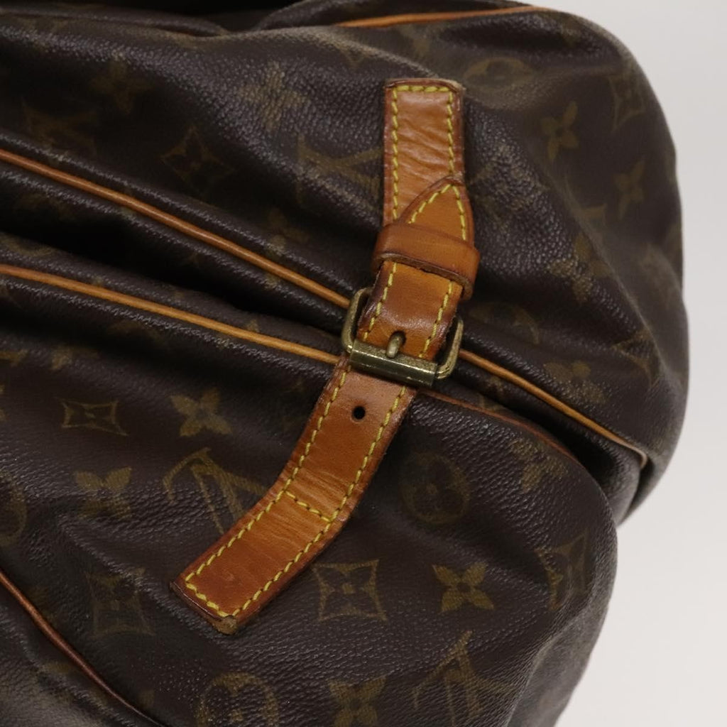 Louis Vuitton Saumur Handbag Monogram Canvas Brown Canvas Shoulder Bag