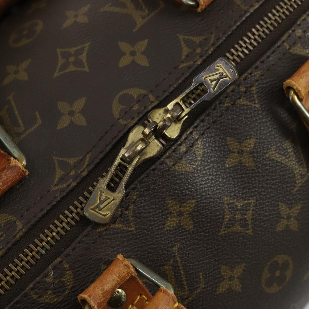 Louis Vuitton Keepall Bag Monogram Canvas Brown Canvas Travel Bag