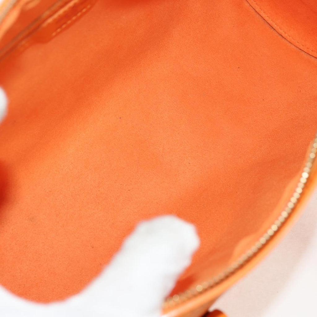 Louis Vuitton Soufflot Handbag Epi Leather Orange Leather Handbag