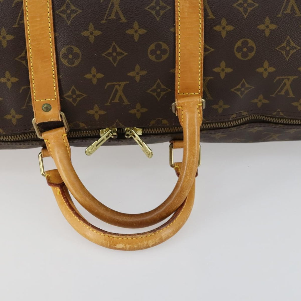 Louis Vuitton Keepall Bag Monogram Canvas Brown Canvas Travel Bag
