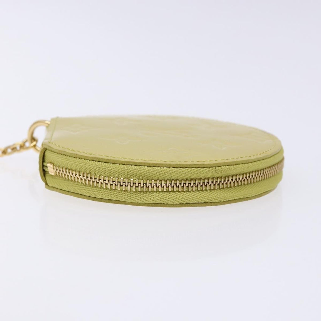 Louis Vuitton Boite Chapeau Coin Purse Monogram Vernis Beige Patent_Leather Wallets Accessory